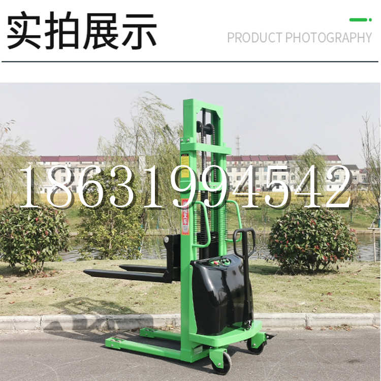 荣县电动叉车堆高车液压铲车电瓶1吨2吨站驾步行式小型全自动叉车